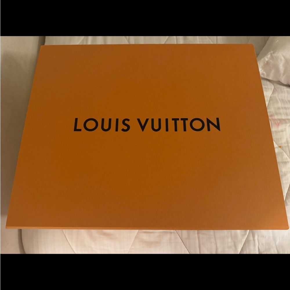 Louis Vuitton Orange Box with Black Logo for extra large bag
